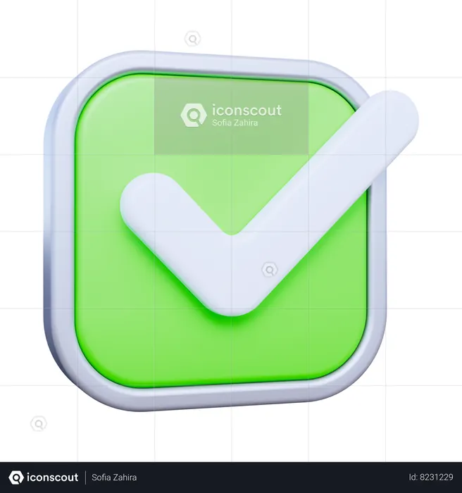 Lista de Verificación  3D Icon