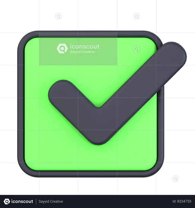 Lista de Verificación  3D Icon