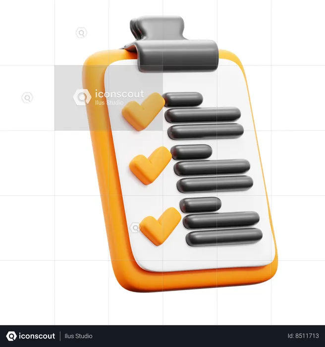Lista de Verificación  3D Icon