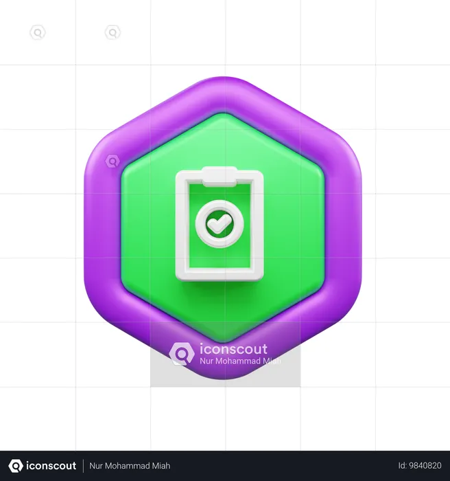 Lista de Verificación  3D Icon