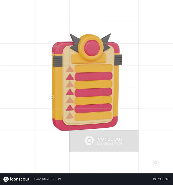 Lista de Verificación  3D Icon