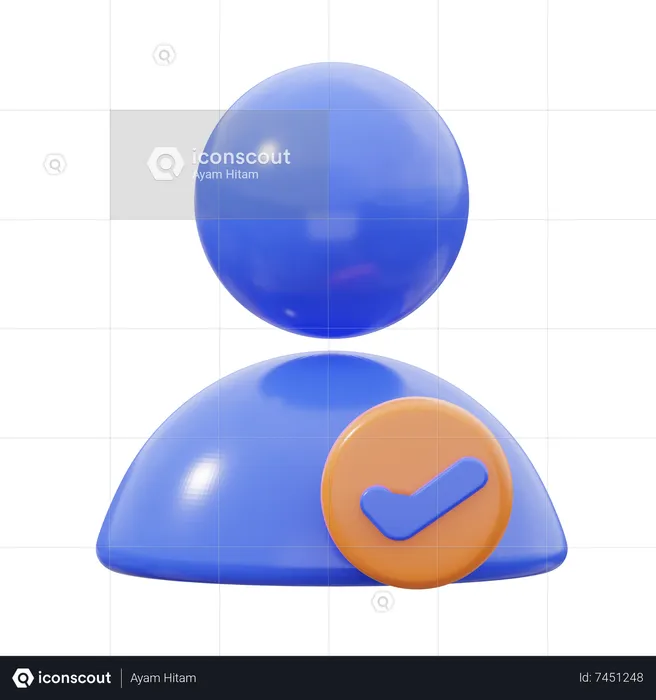 Liste de contrôle de l'utilisateur  3D Icon