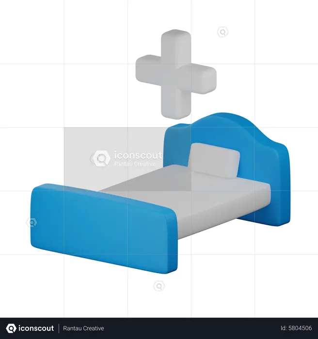 Lit d'hôpital  3D Icon