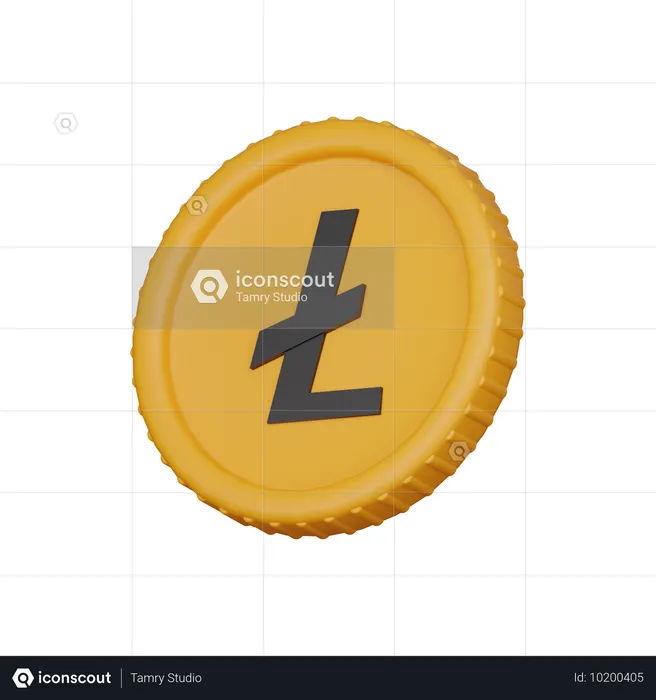 Lite coin  3D Icon