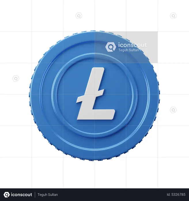 Lite Coin LTC  3D Icon