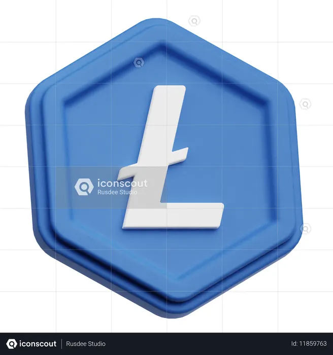 라이트코인  3D Icon