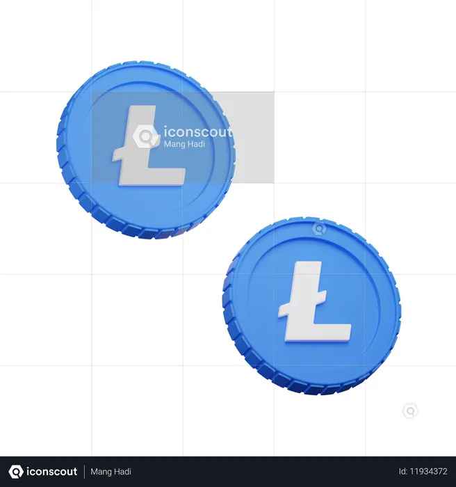 라이트코인  3D Icon
