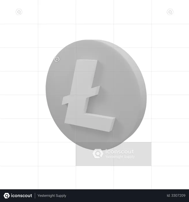 Litecoin  3D Illustration