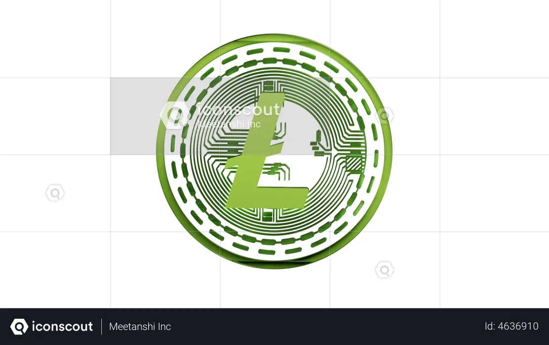 Litecoin  3D Illustration