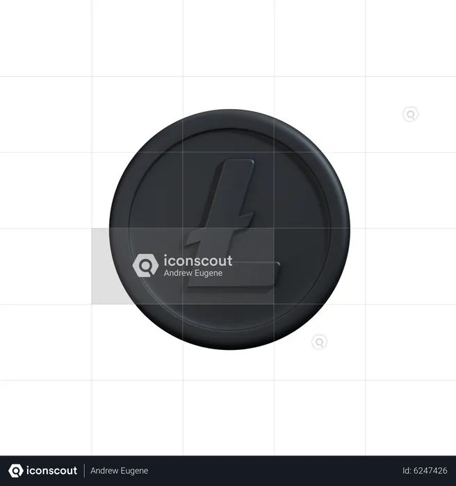 Litecoin Clay  3D Icon