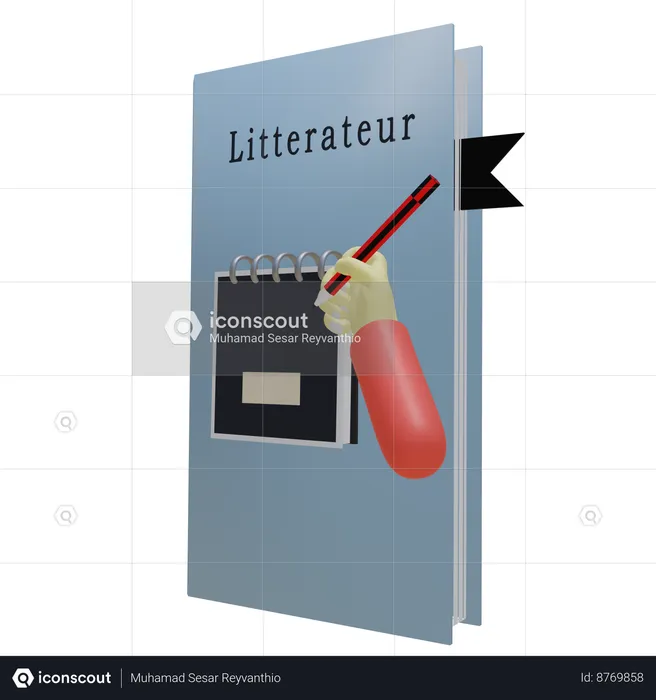 Littérateur  3D Icon