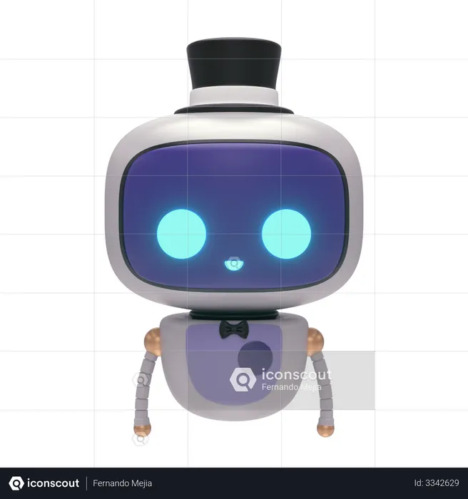 Little Bot  3D Illustration