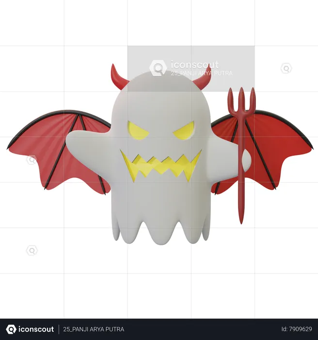 Little Demon Ghost  3D Icon