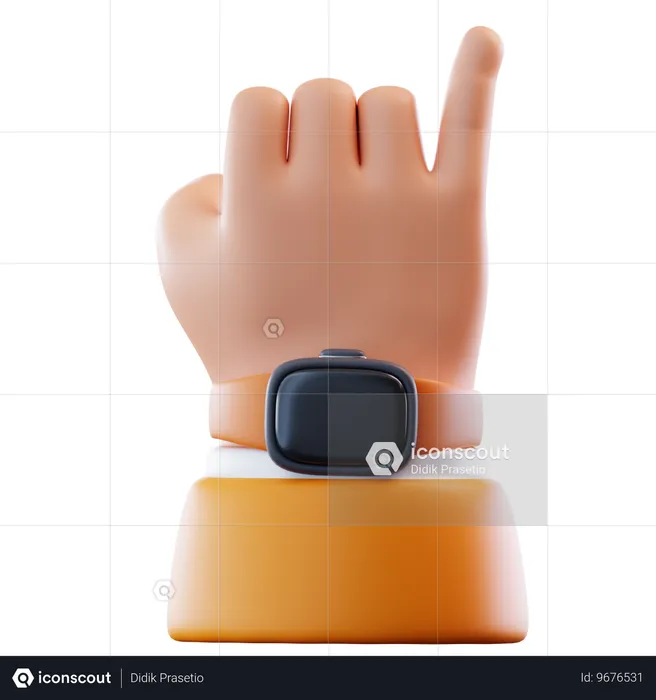 Little Finger Hand Gesture  3D Icon