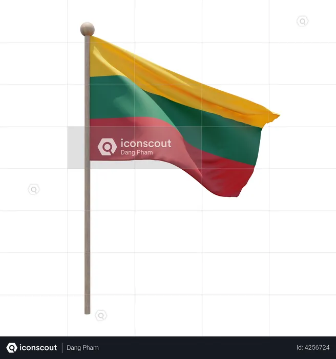 Mât de drapeau de la Lituanie Flag 3D Flag