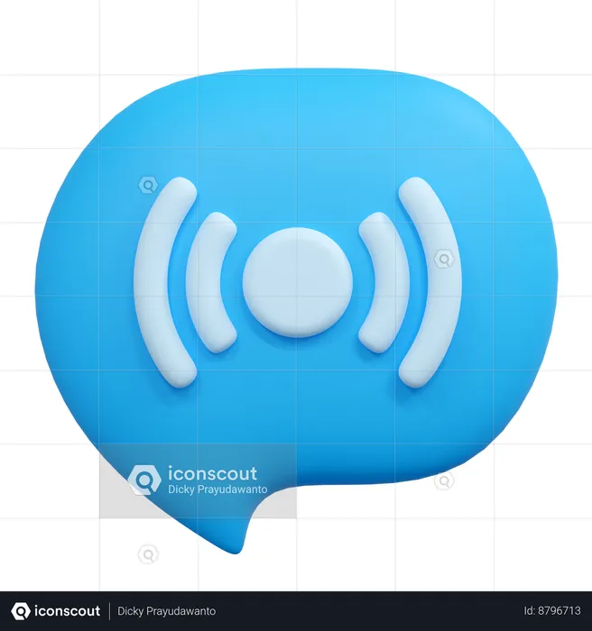 Live chat  3D Icon