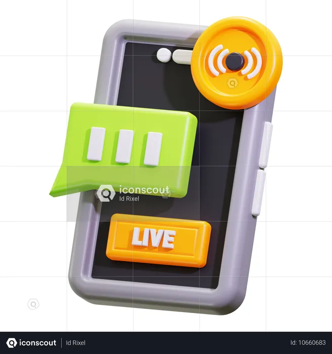 Live-Chat  3D Icon