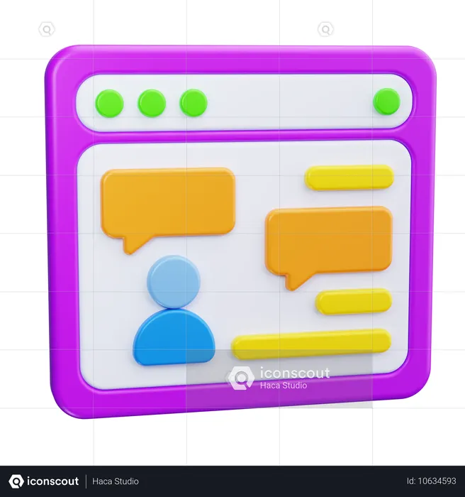 Live Chat  3D Icon