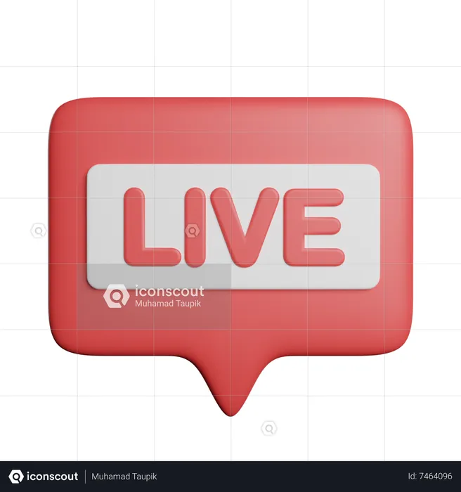 Live Chat  3D Icon