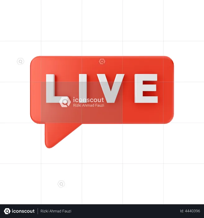 Live Chat  3D Illustration