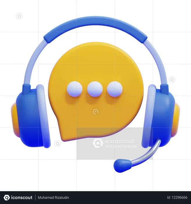 Live Chat Widget  3D Icon