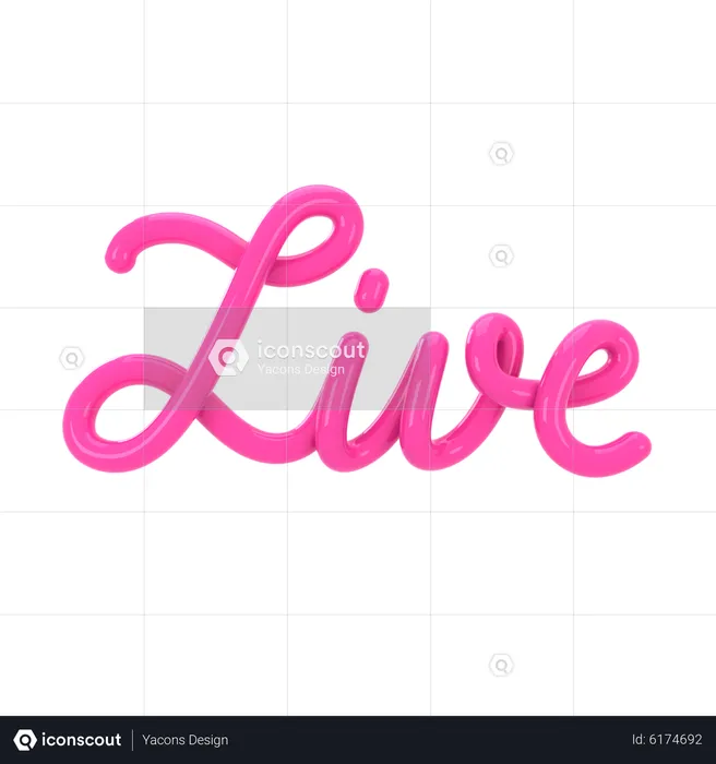 Live Letter  3D Icon