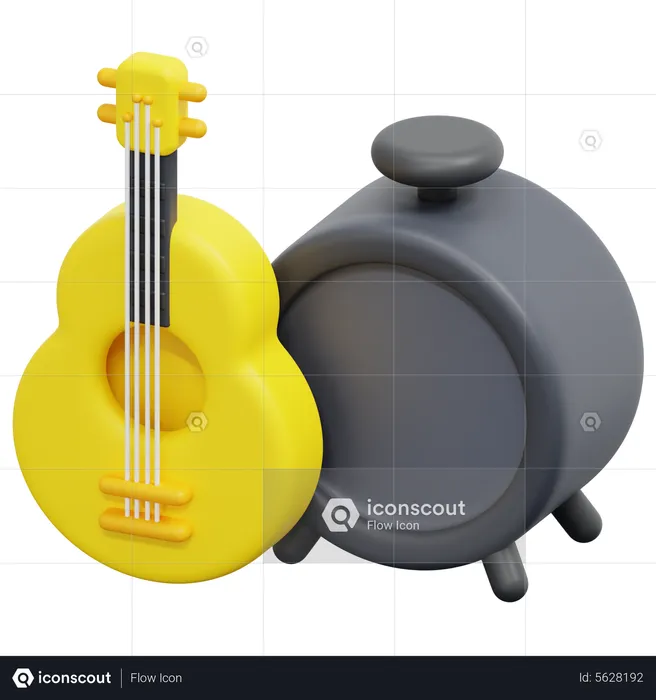 Live Music  3D Icon