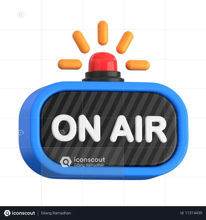Live On Air  3D Icon