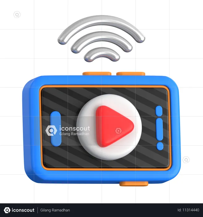 Live On Smartphone  3D Icon