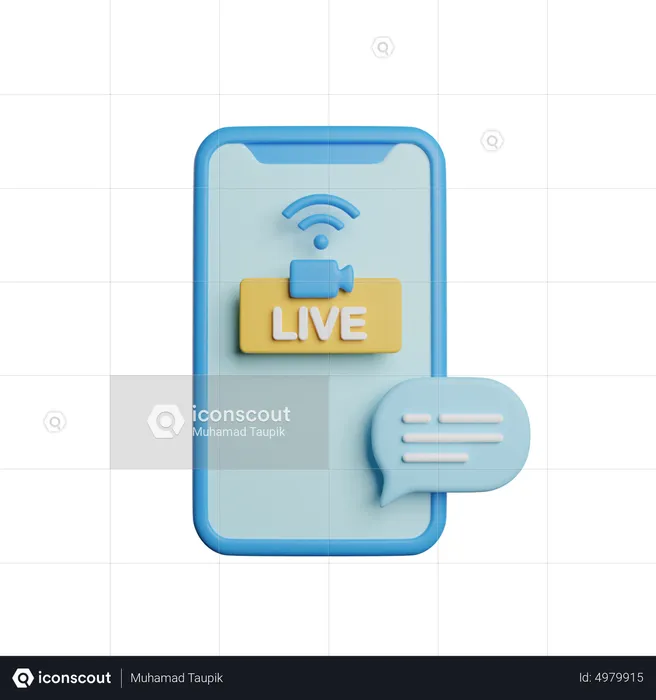 Liveübertragung  3D Icon