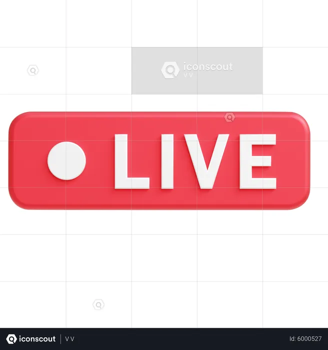 Live Streaming  3D Icon