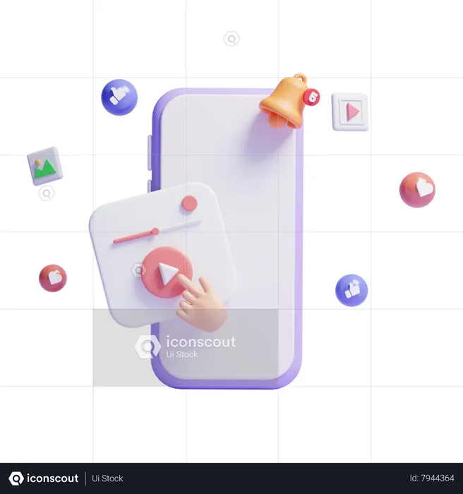 Live Streaming  3D Icon