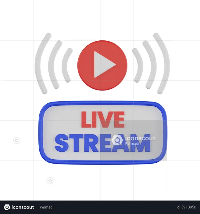 Live-Streaming  3D Icon