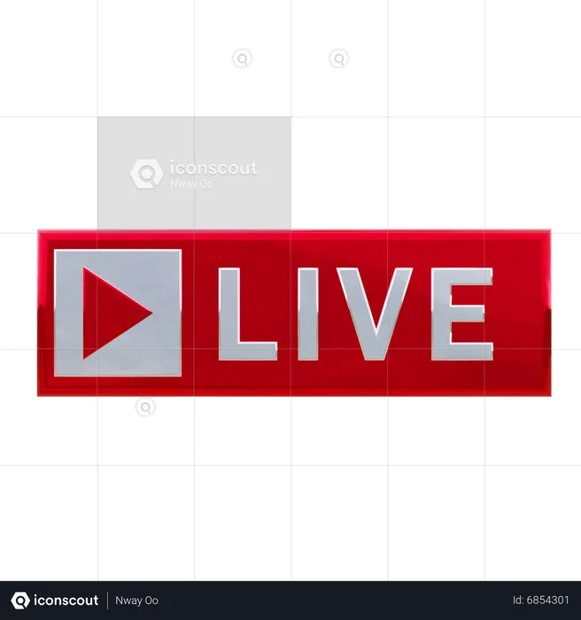 Live streaming  3D Icon