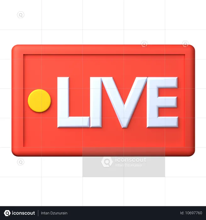 Live Video  3D Icon