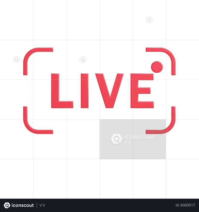 Live Video  3D Icon