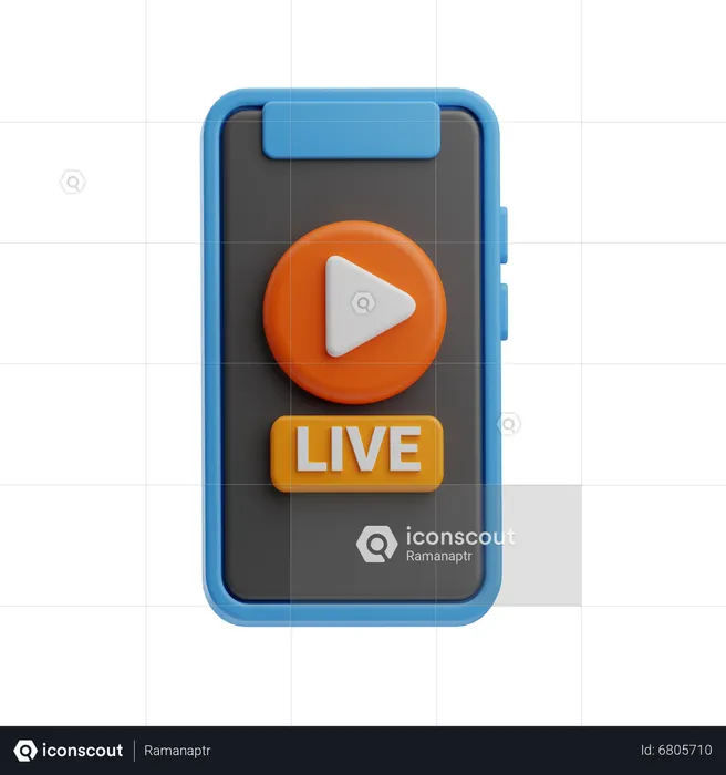 Live Video  3D Icon