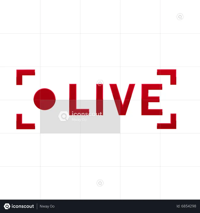 Live video  3D Icon