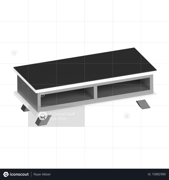 リビングルームのテーブル  3D Icon