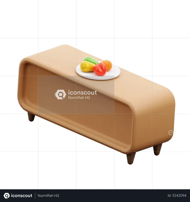 Living Room Table  3D Icon