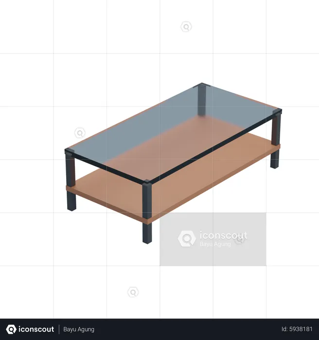 Living Room Table  3D Icon