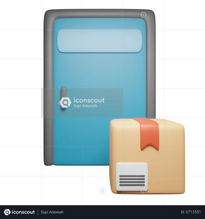 Livraison à domicile  3D Icon
