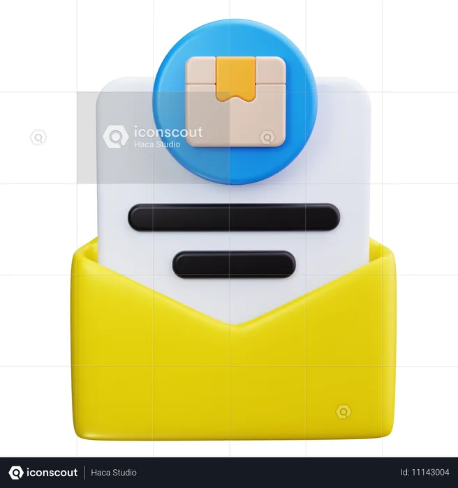 La livraison du courrier  3D Icon