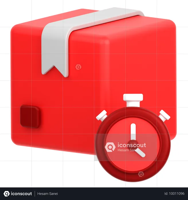 Livraison à temps  3D Icon