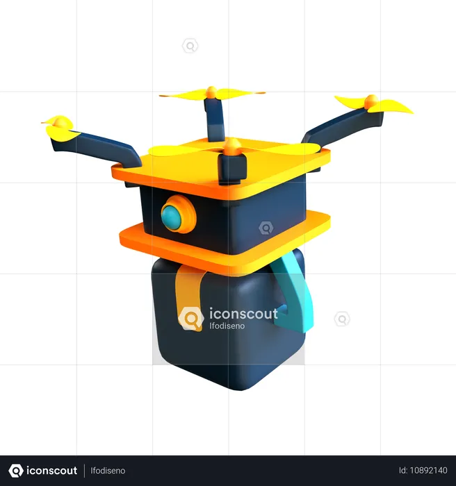 Drone de livraison  3D Icon