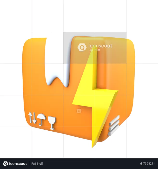 Livraison éclair  3D Icon