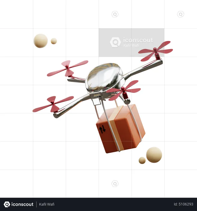 Livraison par drone  3D Icon