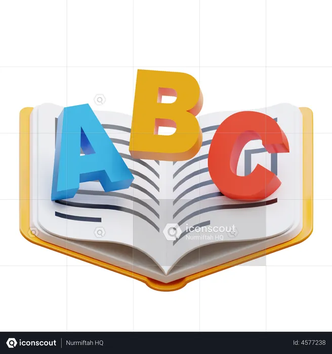 Livre abc  3D Illustration