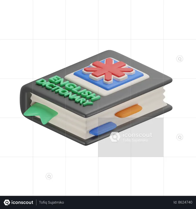 Livre d'anglais  3D Icon