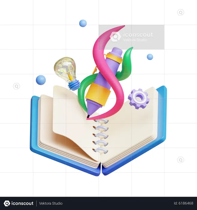 Livre créatif  3D Icon